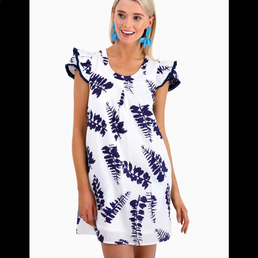 NWOT Persifor Flutter Sleeve Clare Dress Sz L